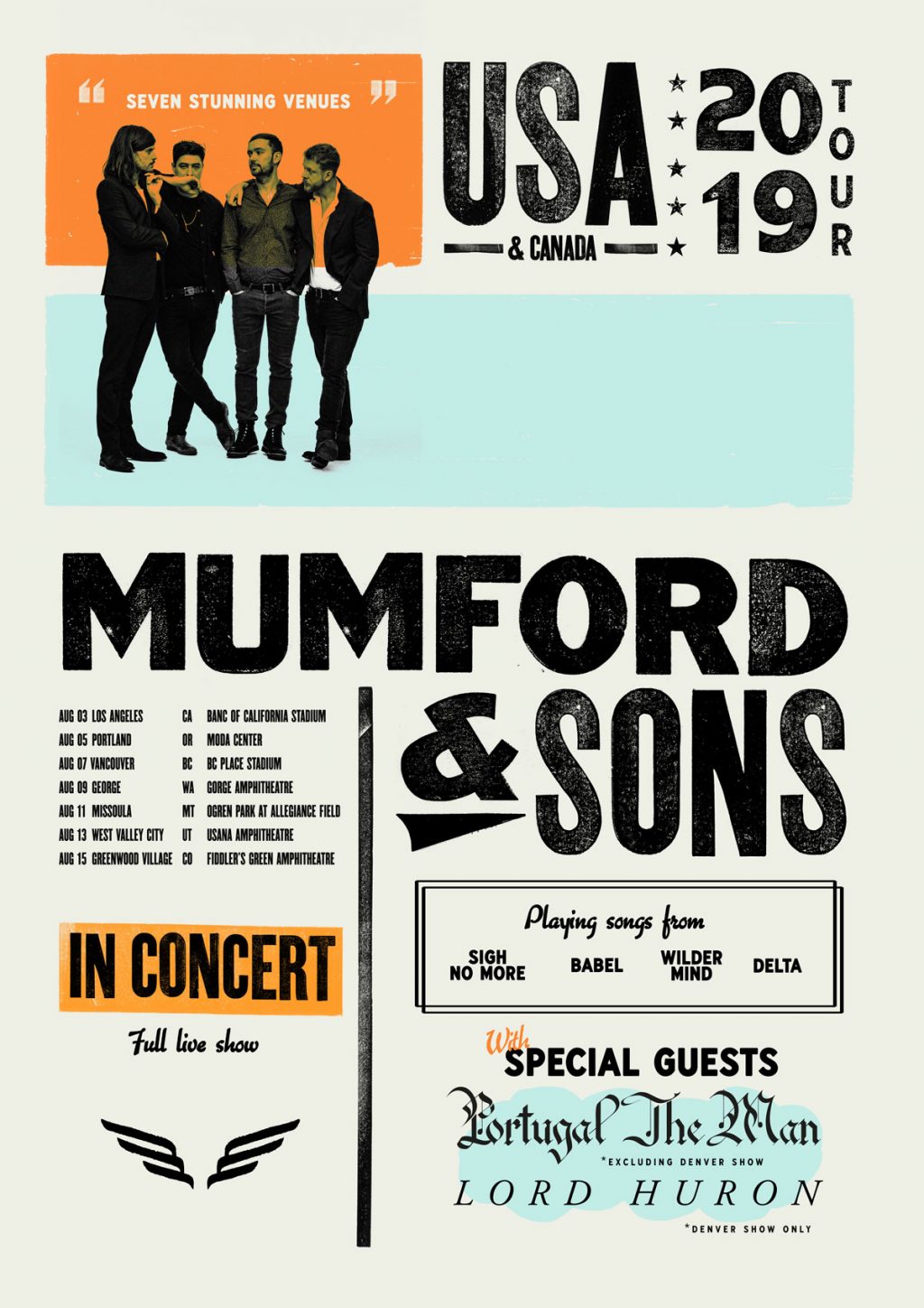 *Just announced* New US/ CAN Delta Tour dates Mumford & Sons